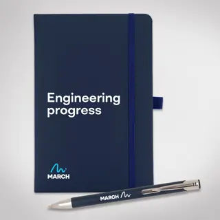 March Note Book And Pen Combo