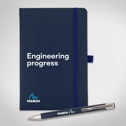 March Note Book And Pen Combo