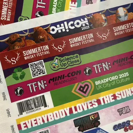 Full Colour Paper Wristbands