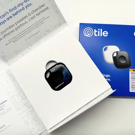 branded Bluetooth tracker