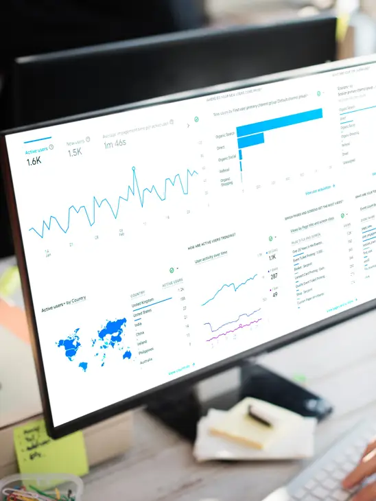 SEO Graph from Google Analytics