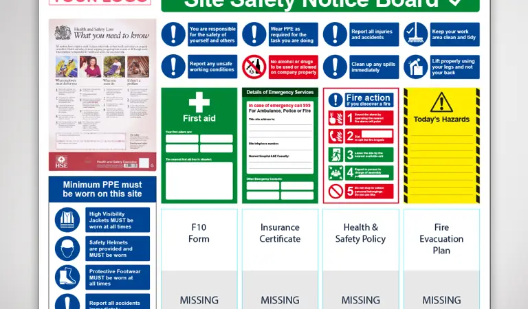 Timber Hse Process The Ultimate Guide for Construction Site Health & Safety Boards | Secprint