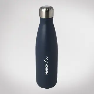 Blue Metal Water Bottle