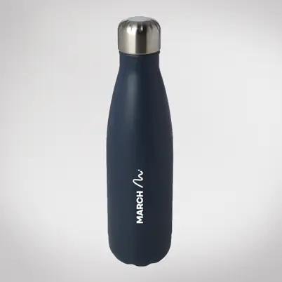 Blue Metal Water Bottle