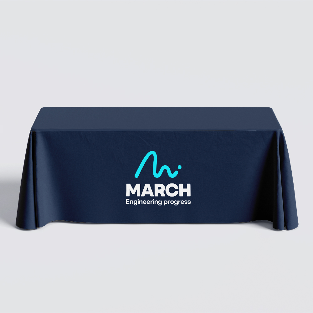 March Blue Tablecloth