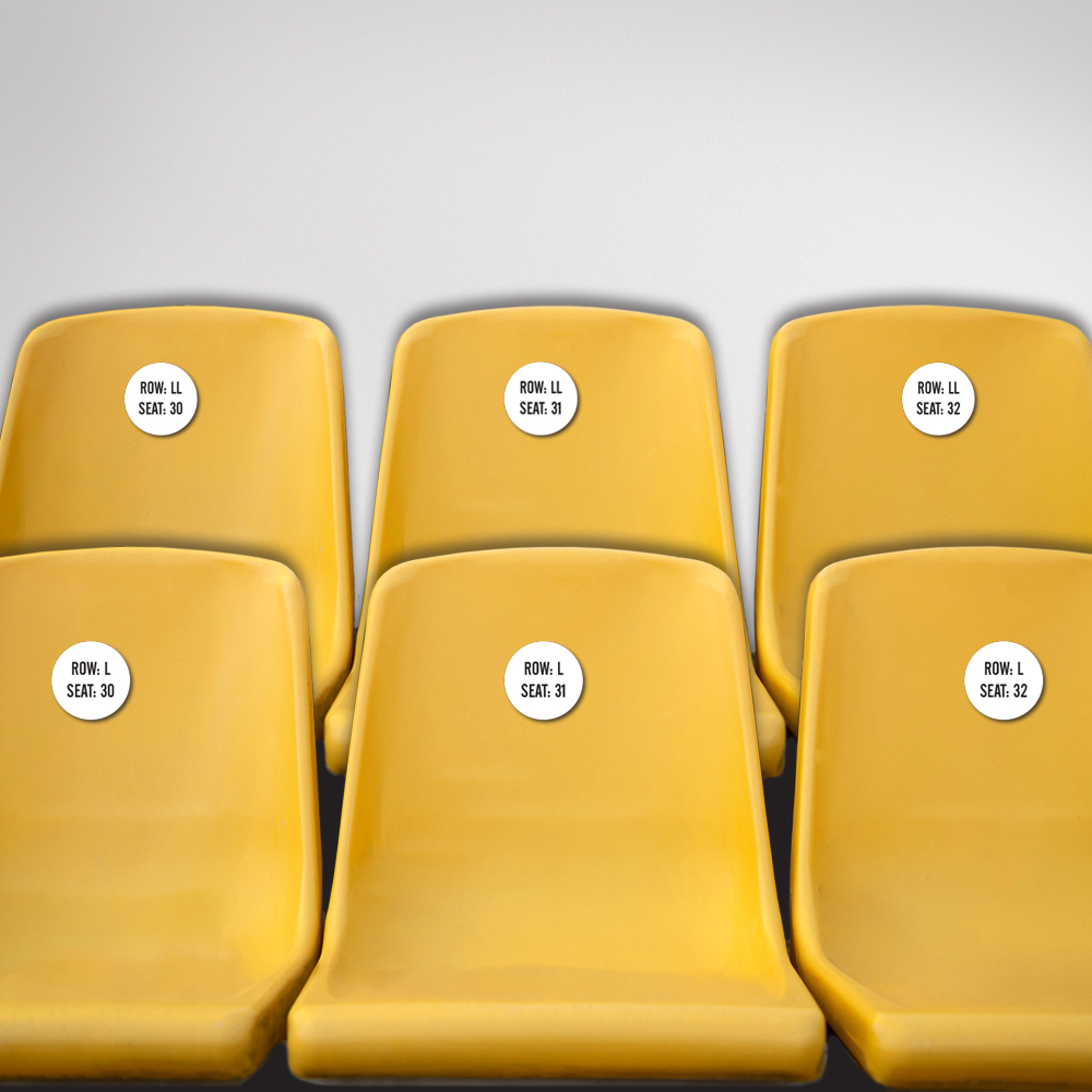 Seating Labels Examples Temporary Seating Plan Stickers | Seating Plan Labels | Secprint