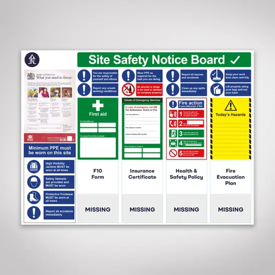 Health & Safety Board 1200X 900Mm