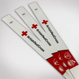 BRITISH RED CROSS ECO PAPER WRISTBANDS