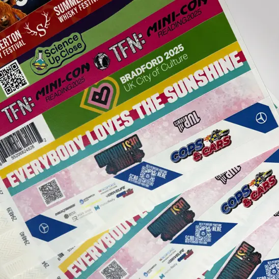 Full Colour Print Paper Wristbands