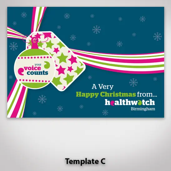 HW Xmas Card Template C