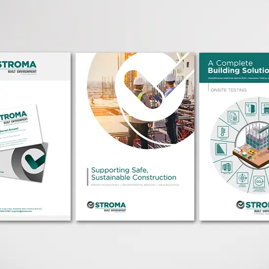 Stoma  - Brochure Design: Printed leaflets showcasing our professional building services.
