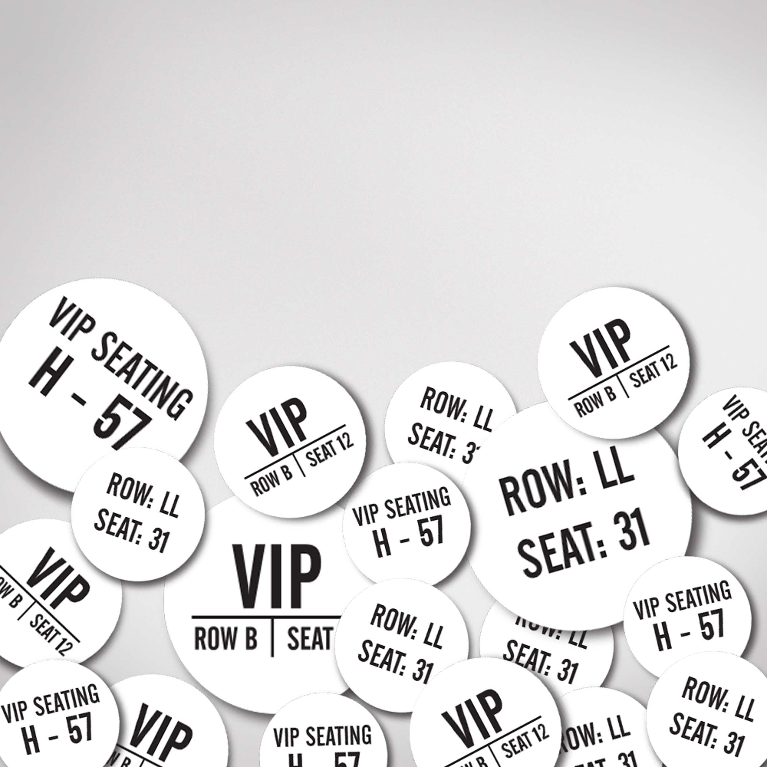 Temporary Seating Plan Stickers | Seating Plan Labels | Secprint