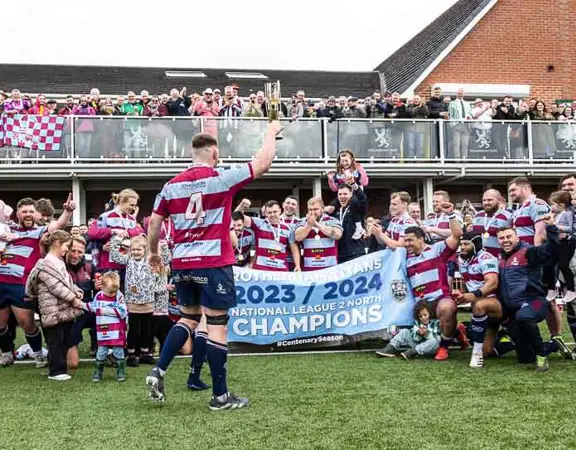 Rotherham Titans RUFC Celebrate Their Promotion as Champions